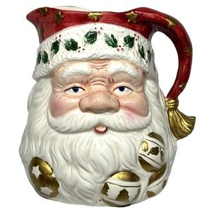 Santa Claus Milk or Eggnog Pitcher, World‎ Bazaar Inc, Santa Head, Classics